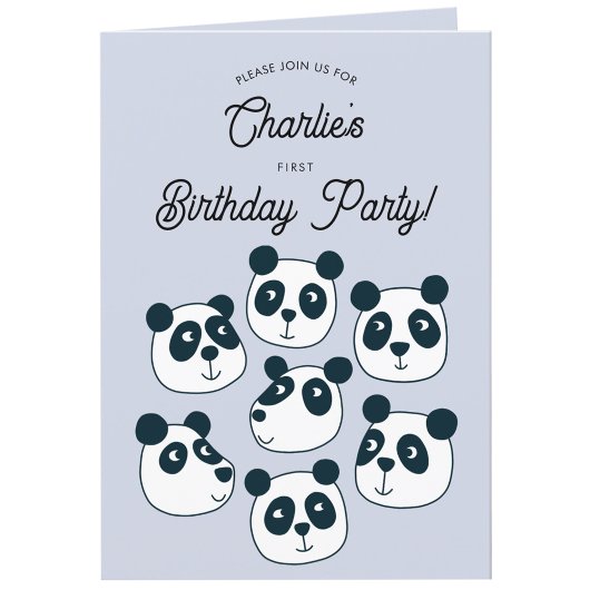 Premier Invitation de fête d'anniversaire de l'Our