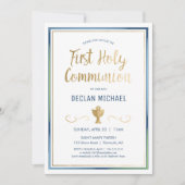 Premier Invitation de la Communion - Elégant, Simp (Devant)