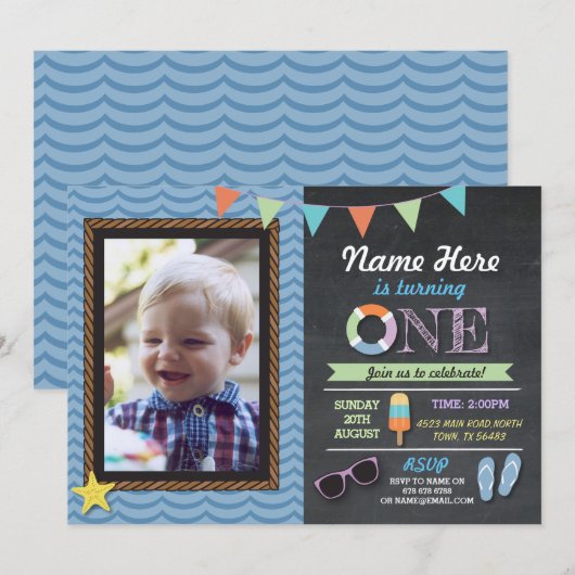 Premier invitation de réception au bord de la (Devant / Derrière)