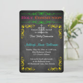 Premier invitation de sainte communion de tableau (Debout devant)