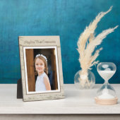 Premier jour de communion ! Plaque photo personnal (Côté)