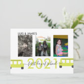 Premier jour de l'école Carte photo de script de b (Debout devant)