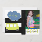 Premier jour de l'école Carte photo de script de l (Devant)