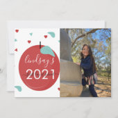 Premier jour de l'école Carte photo de script roug (Devant)