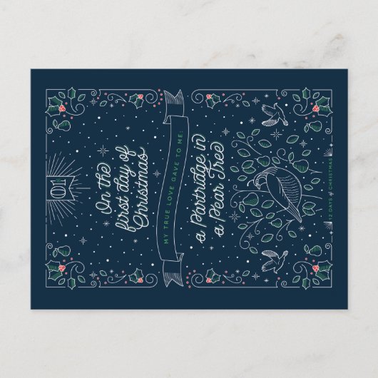 PREMIER JOUR DE NOËL / Carte de Noël (Devant)