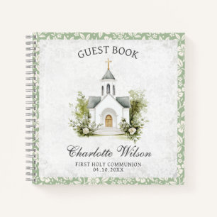 Premier livre d'invité de l'église florale de comm
