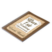 Premier Mariage Anniversaire Livre d'invité Livre (Côté gauche)