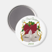 Premier Mariage de Noël Bells Magnet (Recto/Verso)