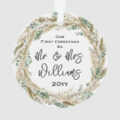 Premier Marié Noël en tant que M. & Mme 1st Newlyt (dos)