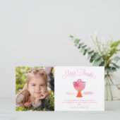 Premier Merci de communion Carte photo - Fille (Debout devant)