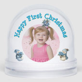 Premier message photo de Noël Globe des neiges (Avant)