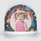 Premier message photo de Noël Globe des neiges (Avant)