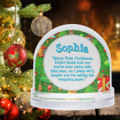 Premier message photo de Noël Globe des neiges