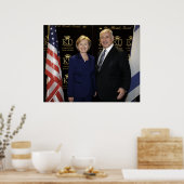 Premier Netanyahu & Hillary Clinton Poster (Keuken)