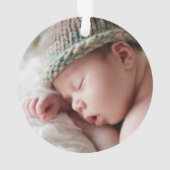 Premier Noël Aqua Blue Baby Boy Photo (dos)