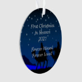 Premier Noël au Ciel 2021 Ornement photo (devant)