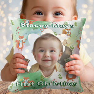 Premier Noël Baby Photo Coussin Woodland Animal