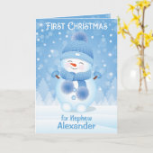 Premier Noël | Carte de voeux Nephew (Fleur jaune)