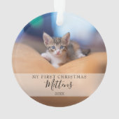 Premier Noël Chat Chien Animal de Compagnie Photo  (dos)