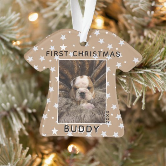 Premier Noël Chien Chien Chien Chien Photo Star Mo (Arbre)