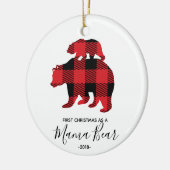 Premier Noël comme ornement de maman Bear (Gauche)