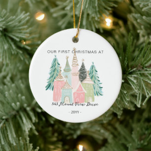 Premier Noël dans une nouvelle maison - Ornement d