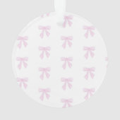Premier Noël de bébé ANNÉE Rubans roses (dos)