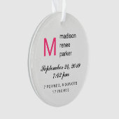 Premier Noël de bébé avec la photo (devant)