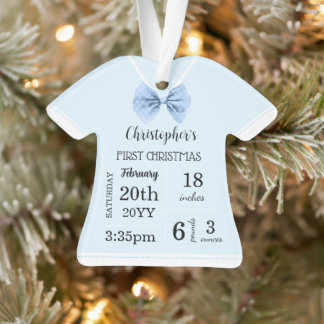 Premier Noël de bébé avec photo recto verso