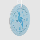 Premier Noël de bébé Cadeau personnalisé (devant)