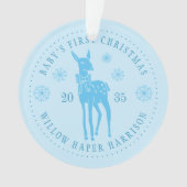 Premier Noël de bébé Cadeau personnalisé (devant)