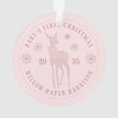 Premier Noël de bébé Cadeau personnalisé (dos)