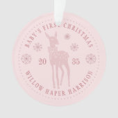 Premier Noël de bébé Cadeau personnalisé (devant)