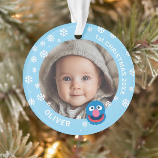 Premier Noël de Bébé Grover Création de photo pers (Arbre)