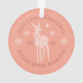 Premier Noël de bébé Keepsaké personnalisé (dos)