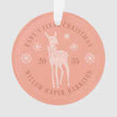 Premier Noël de bébé Keepsaké personnalisé (devant)