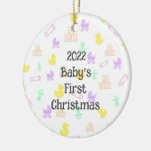 Premier Noël de bébé mignon Ornement (Gauche)