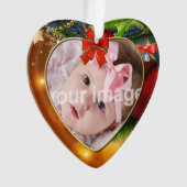 Premier Noël de bébé - photo personnalisée (devant)