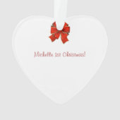 Premier Noël de bébé - photo personnalisée (dos)