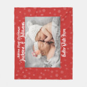 Premier Noël de bébés - couverture faite sur (Devant)