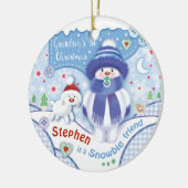 Premier Noël de Grand-Fils, adorable ornement (Gauche)