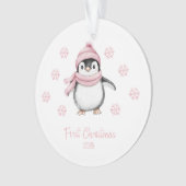 Premier Noël de Pingouin Rose (devant)