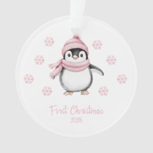 Premier Noël de Pingouin Rose