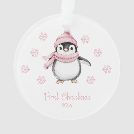 Premier Noël de Pingouin Rose (devant)