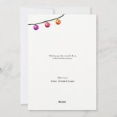 Premier Noël du bébé 2021 Joy faire-part de naissa (Dos)