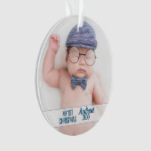 Premier Noël du bébé avec photo (devant)