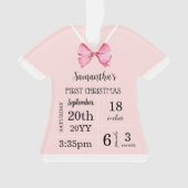 Premier Noël du bébé avec photo (devant)