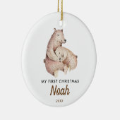 Premier Noël du bébé | Bébé mignon Ours Ornement (Droite)