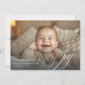 Premier Noël du bébé Faire-part de Noël (Devant)