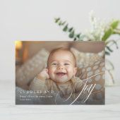 Premier Noël du bébé Faire-part de Noël (Debout devant)